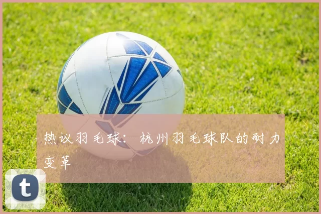 热议羽毛球：杭州羽毛球队的耐力变革